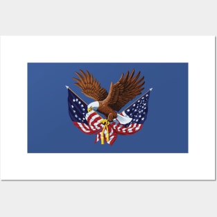 USA Flag United States Betsy Ross First US Flag Vote Patriotic 2020 Posters and Art